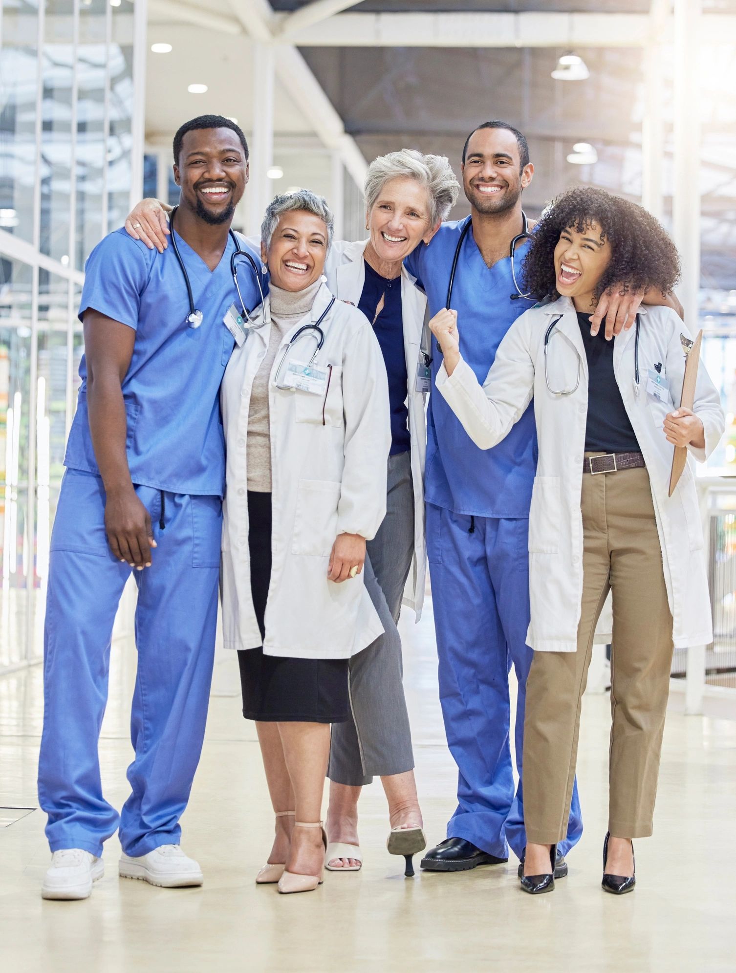 Medical team portrait representing patient education specialists